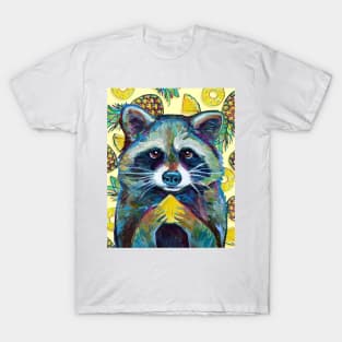Summer Sweets CUTE RACCOON With Pineapple T-Shirt